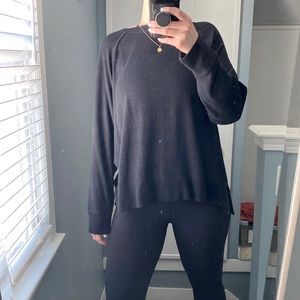 Black Aerie cozy lounge top